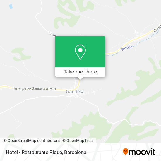 mapa Hotel - Restaurante Piqué