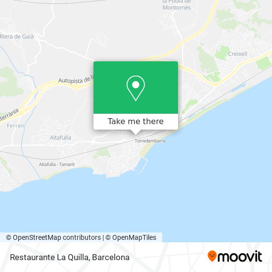 mapa Restaurante La Quilla
