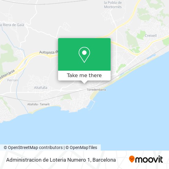 Administracion de Loteria Numero 1 map