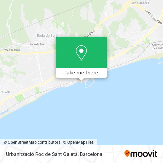 Urbanització Roc de Sant Gaietà map