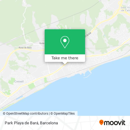 Park Playa de Bará map