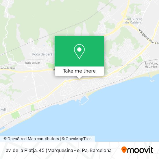 av. de la Platja, 45 map