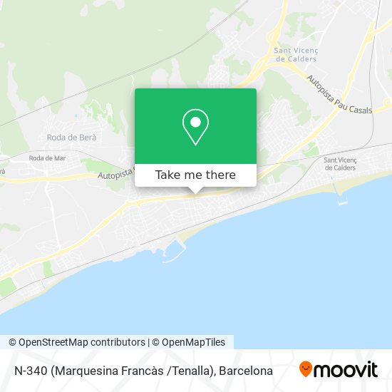 N-340 (Marquesina Francàs /Tenalla) map