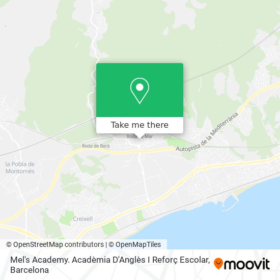 Mel's Academy. Acadèmia D'Anglès I Reforç Escolar map