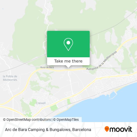 Arc de Bara Camping & Bungalows map