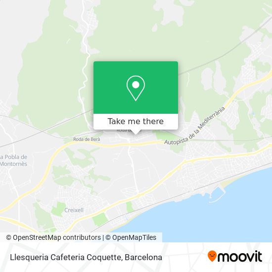 Llesqueria Cafeteria Coquette map
