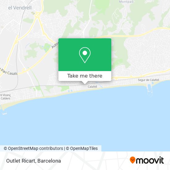 Outlet Ricart map