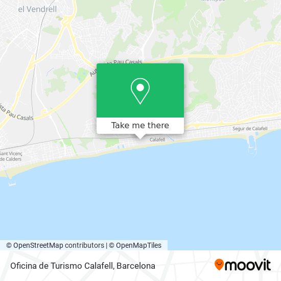Oficina de Turismo Calafell map