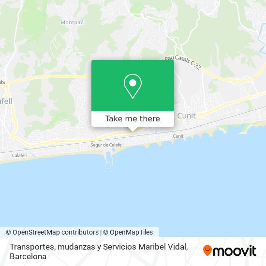 Transportes, mudanzas y Servicios Maribel Vidal map