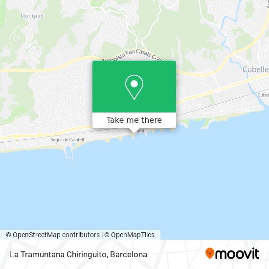 La Tramuntana Chiringuito map