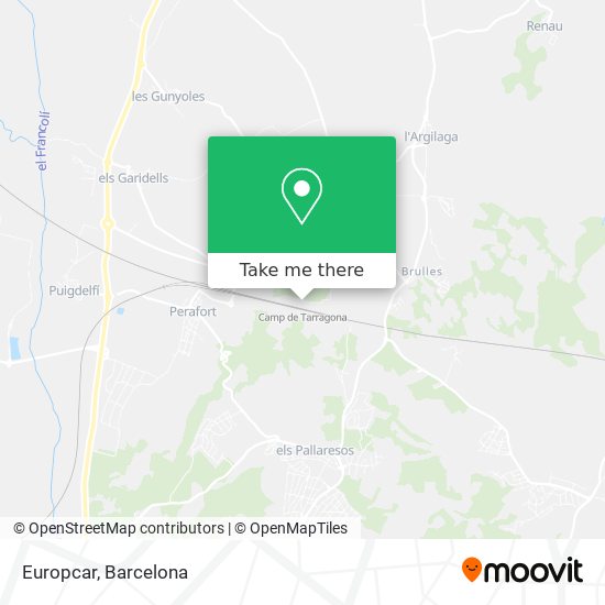 Europcar map