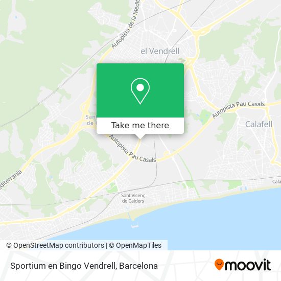 Sportium en Bingo Vendrell map