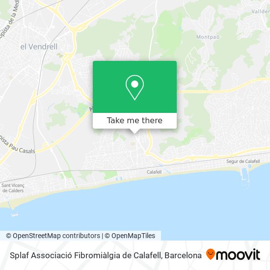 Splaf Associació Fibromiàlgia de Calafell map