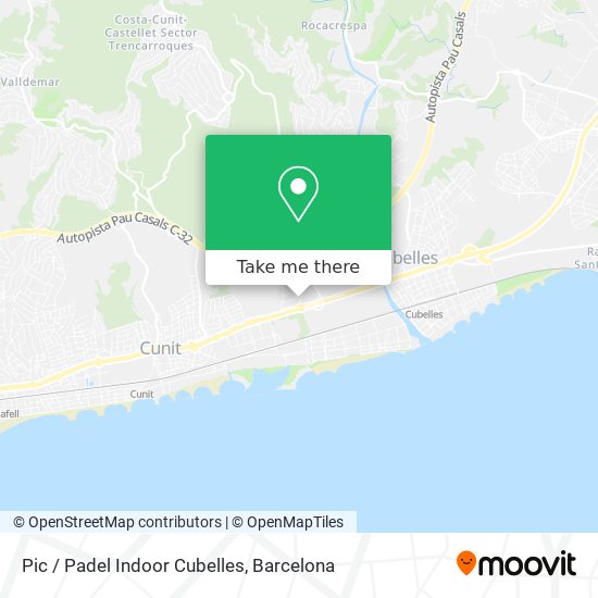 Pic / Padel Indoor Cubelles map