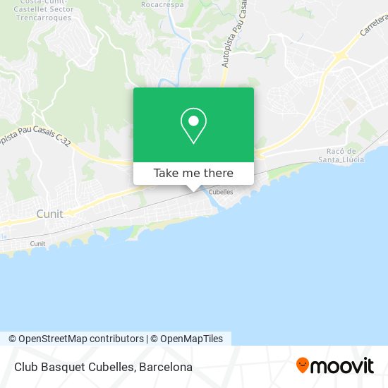 Club Basquet Cubelles map