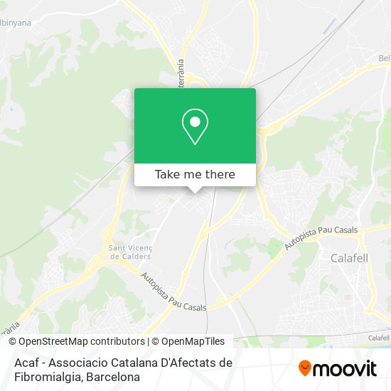 Acaf - Associacio Catalana D'Afectats de Fibromialgia map