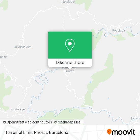 Terroir al Limit Priorat map