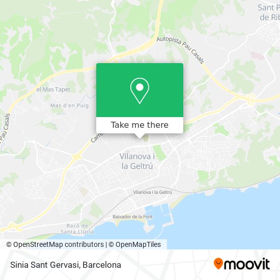 mapa Sinia Sant Gervasi