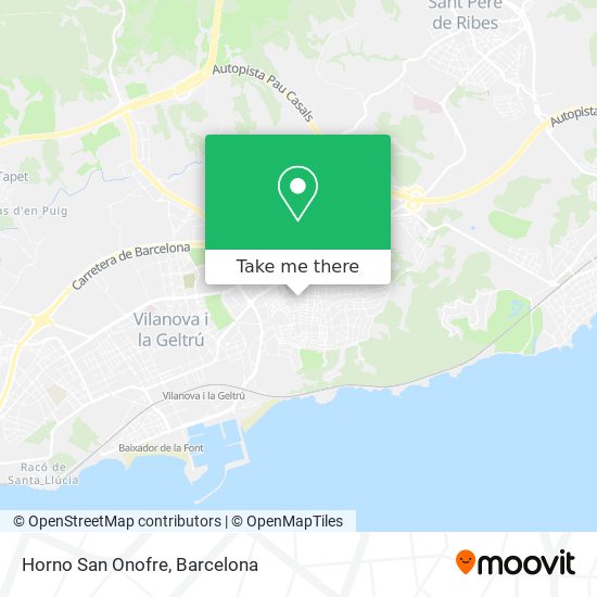 Horno San Onofre map