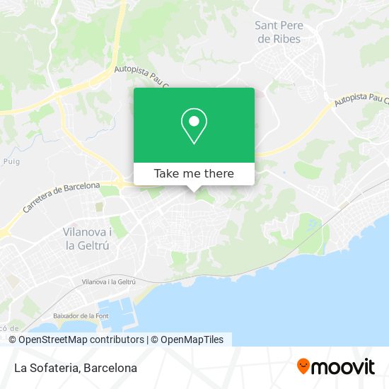 La Sofateria map