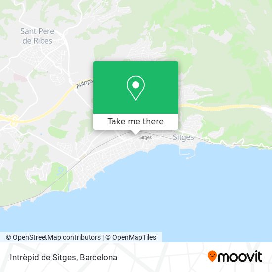 Intrèpid de Sitges map