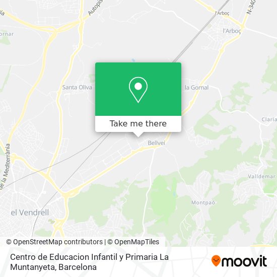 Centro de Educacion Infantil y Primaria La Muntanyeta map