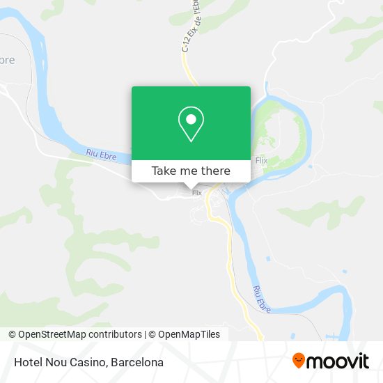 Hotel Nou Casino map