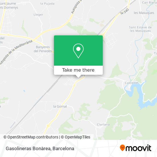 Gasolineras Bonàrea map