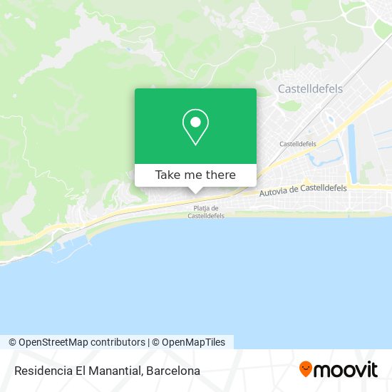 Residencia El Manantial map