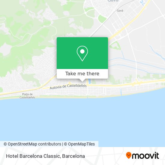 Hotel Barcelona Classic map