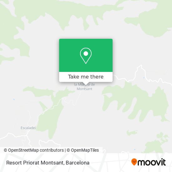 Resort Priorat Montsant map