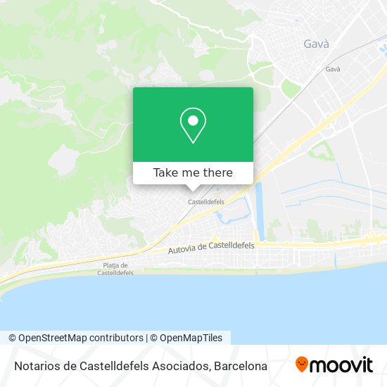 mapa Notarios de Castelldefels Asociados