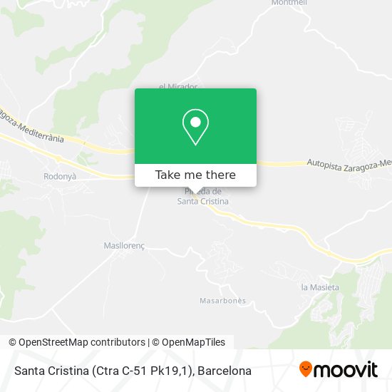 Santa Cristina (Ctra C-51 Pk19,1) map