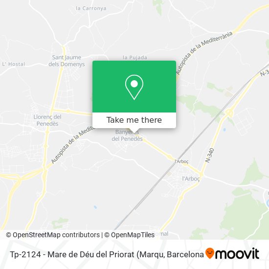 Tp-2124 - Mare de Déu del Priorat map