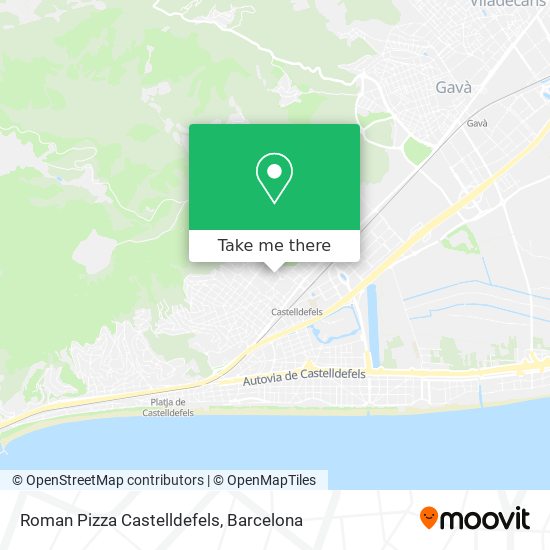 Roman Pizza Castelldefels map