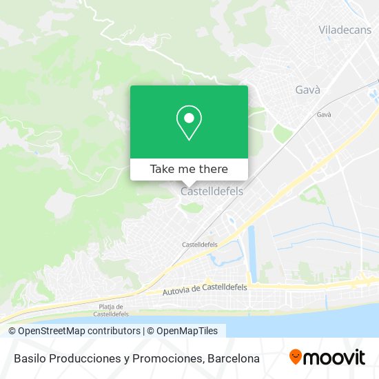 Basilo Producciones y Promociones map