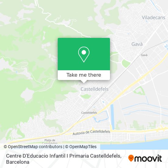 Centre D'Educacio Infantil I Primaria Castelldefels map