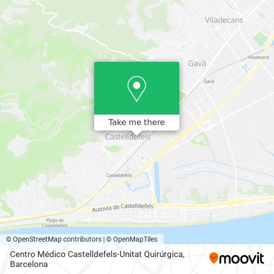 Centro Médico Castelldefels-Unitat Quirúrgica map