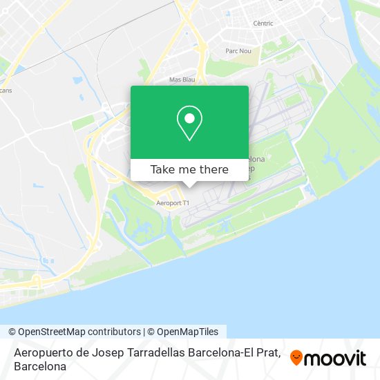 Aeropuerto de Josep Tarradellas Barcelona-El Prat map