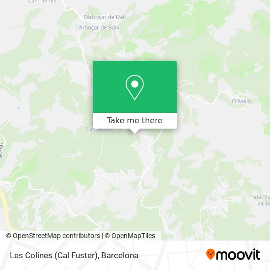 Les Colines (Cal Fuster) map