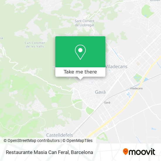 mapa Restaurante Masia Can Feral