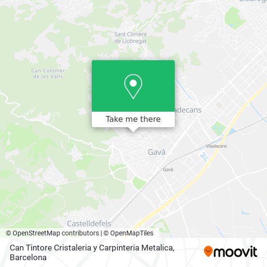 Can Tintore Cristaleria y Carpinteria Metalica map