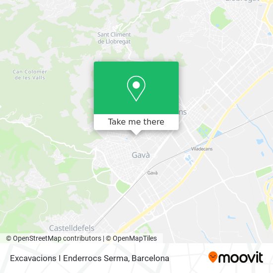 Excavacions I Enderrocs Serma map