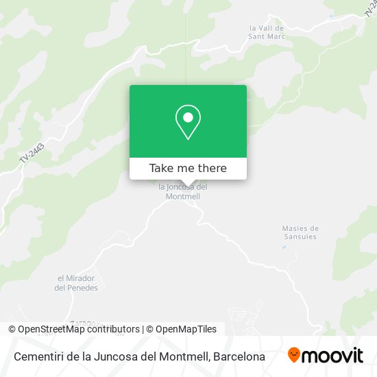 Cementiri de la Juncosa del Montmell map