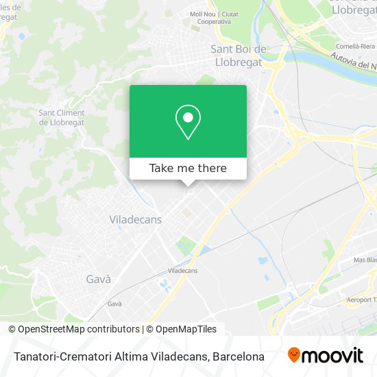 Tanatori-Crematori Altima Viladecans map