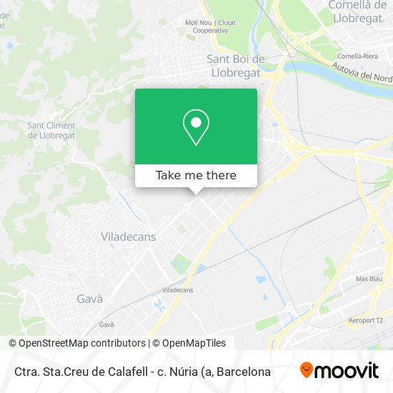 Ctra. Sta.Creu de Calafell - c. Núria map