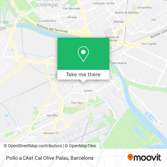 Pollo a L'Ast Cal Olive Palau map