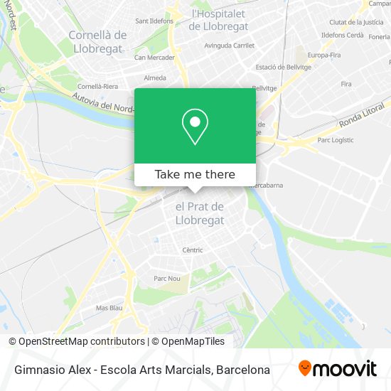 Gimnasio Alex - Escola Arts Marcials map