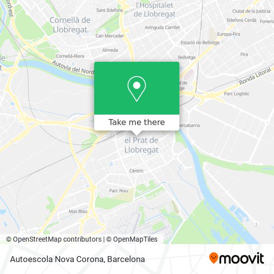 Autoescola Nova Corona map
