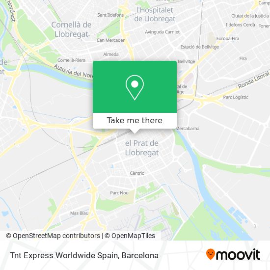 mapa Tnt Express Worldwide Spain